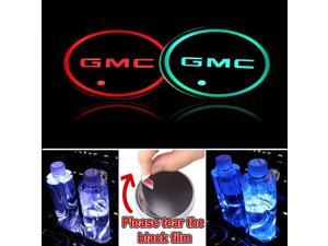 2pcs LED Car Cup Holder Lights, 7 Colors Changing USB Charging Mat Luminescent Cup Pad, Auto Interior Lights Lamp Decoration (GMC) 2pcs LED Car Cup Holder Lights, 7 Colors Changing USB Charging Mat Luminescent Cup Pad, Auto Interior Lights Lamp Decoration (GMC)