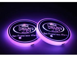 2pcs LED Car Cup Holder Lights, 7 Colors Changing USB Charging Mat Luminescent Cup Pad, Auto Interior Lights Lamp Decoration (49ers) 2pcs LED Car Cup Holder Lights, 7 Colors Changing USB Charging Mat Luminescent Cup Pad, Auto Interior Lights Lamp Decoration (49ers)