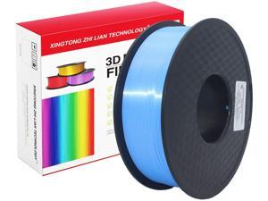 XTZL3D | Silk PLA Filament for 3D Printer, Sky Blue,1kg, 1.75mm XTZL3D | Silk PLA Filament for 3D Printer, Sky Blue,1kg, 1.75mm