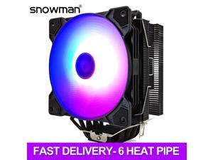 6 Heat Pipes CPU Cooler ARGB 120mm PWM 4 Pin PC Radiator Quiet for Intel LGA 2011 1150 1151 1155 AMD AM4 CPU Cooling Fan 6 Heat Pipes CPU Cooler ARGB 120mm PWM 4 Pin PC Radiator Quiet for Intel LGA 2011 1150 1151 1155 AMD AM4 CPU Cooling Fan