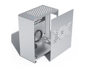 ZZAW A1 Computer Case Desktop PC Mini Micro Slim Portable ITX Computer Chassis 2021 Super Small Aluminum Alloy DIY Installation for Gaming and Home Use