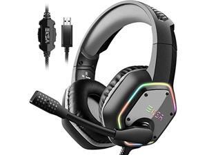 EKSA USB Gaming Headset for PC - Computer Headphones with 7.1 Surround Sound Stereo Noise Canceling Mic/Microphone RGB Light - Gaming Headphones for PS4/PS5 Console Laptop (EKSA-E1000-parent-3) EKSA USB Gaming Headset for PC - Computer Headphones with 7.1 Surround Sound Stereo Noise Canceling Mic/Microphone RGB Light - Gaming Headphones for PS4/PS5 Console Laptop (EKSA-E1000-parent-3)