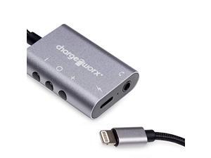 Chargeworx Apple MFI Certified Lightning to 3.5mm Headphone Jack Adapter with Charging Port- Compatible w/Apple iPhone 11/11Pro/X/XR/XS/8/8Plus/7/7Plus, iPad with Music Control-Call Functio (AX4750BK) Chargeworx Apple MFI Certified Lightning to 3.5mm Headphone Jack Adapter with Charging Port- Compatible w/Apple iPhone 11/11Pro/X/XR/XS/8/8Plus/7/7Plus, iPad with Music Control-Call Functio (AX4750BK)