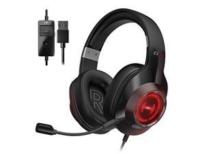 Edifier G2II Gaming Headset for PC PS4 USB Wired Gaming Headphones with 7.1 Surround Sound with Noise Canceling Microphone and RGB Light 50mm Driver Compatible with Mac Desktop PC Black Edifier G2II Gaming Headset for PC PS4 USB Wired Gaming Headphones with 7.1 Surround Sound with Noise Canceling Microphone and RGB Light 50mm Driver Compatible with Mac Desktop PC Black