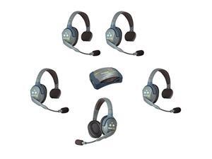 Eartec HUB541 UltraLITE Wireless System - 1 HUB Full Duplex Transceiver, 1 ULDR Dual Ear DECT Headset, 4-Pack of ULSR Single-Ear Remote Headsets (HUB541) Eartec HUB541 UltraLITE Wireless System - 1 HUB Full Duplex Transceiver, 1 ULDR Dual Ear DECT Headset, 4-Pack of ULSR Single-Ear Remote Headsets (HUB541)