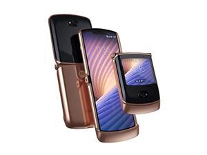 Motorola Razr 5G | Unlocked | Made for US by Motorola | 8/256GB | 48MP Camera | 2020 | Blush Gold (PAJS0017US)