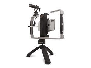 Padcaster Verse Mobile Media Kit, Full Video Production Kit for Smartphones with Self-Powered Mini Microphone, Aluminum Frame and Combination Mini Tripod with Power Bank (PCVERSE) Padcaster Verse Mobile Media Kit, Full Video Production Kit for Smartphones with Self-Powered Mini Microphone, Aluminum Frame and Combination Mini Tripod with Power Bank (PCVERSE)