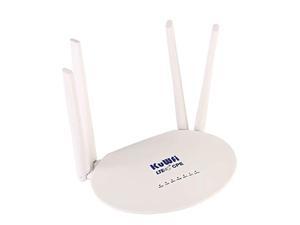 KuWFi LTE Router 300Mbps Unlocked 4G Wireless WiFi Internet Router with SIM Card Slot 4pcs Non-Detachable Antennas Mobile WiFi Hotspot Support B1/B3/B5/B7/B8/B20 [NOT for USA] (CPE812-EU)