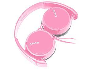SONY Over Ear Best Stereo Extra Bass Portable Foldable Headphones Headset for Apple iPhone iPod/Samsung Galaxy / mp3 Player / 3.5mm Jack Plug Cell Phone (Rose)