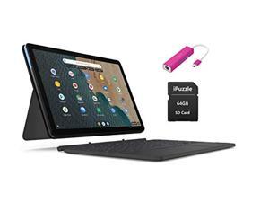 Lenovo Chromebook Duet 2-in-1 Tablet 10.1" FHD Touchscreen Laptop Computer| MediaTek Helio P60T Octa-Core| 4GB RAM| 128GB eMCP| Webcam| Chrome OS|iPuzzle USB-C HUB + 64GB SD Card| Online Class Ready Lenovo Chromebook Duet 2-in-1 Tablet 10.1" FHD Touchscreen Laptop Computer| MediaTek Helio P60T Octa-Core| 4GB RAM| 128GB eMCP| Webcam| Chrome OS|iPuzzle USB-C HUB + 64GB SD Card| Online Class Ready