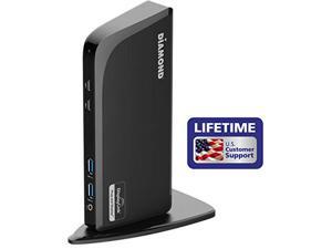 Dual Display Docking Station for Mac and Windows Equipped USB 3.0 Laptops/Desktops. Front Loading USB 3.0/USB-C Ports with Vertical Built in Stand Dual Display Docking Station for Mac and Windows Equipped USB 3.0 Laptops/Desktops. Front Loading USB 3.0/USB-C Ports with Vertical Built in Stand