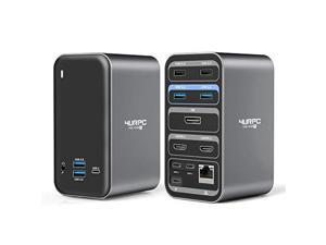 USB C Dual Monitor Docking Station for MacBook Pro Air, 4K Triple Display 13 Ports Laptop Docking Station for MacBook Pro Air Thunderbolt 3 USB C Dock(2 4KHDMI DP 100W PD3.0 RJ45 6USB USB-C Audio) USB C Dual Monitor Docking Station for MacBook Pro Air, 4K Triple Display 13 Ports Laptop Docking Station for MacBook Pro Air Thunderbolt 3 USB C Dock(2 4KHDMI DP 100W PD3.0 RJ45 6USB USB-C Audio)