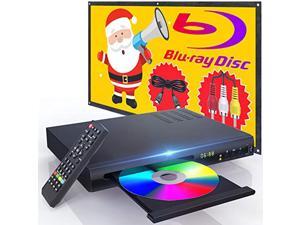New Blu-Ray DVD Player for TV, HD Disc Player with HDMI AV Cables, Home Theater CD DVD Player Built-in PAL NTSC System with HDMI AV Coaxial USB Input, Multi-Region Support, Include Remote New Blu-Ray DVD Player for TV, HD Disc Player with HDMI AV Cables, Home Theater CD DVD Player Built-in PAL NTSC System with HDMI AV Coaxial USB Input, Multi-Region Support, Include Remote