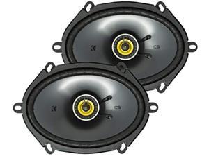 KICKER CS Series CSC68 6 x 8 Inch Car Audio System Speaker, Yellow (2 Pack)