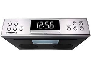 Sylvania SKCR Under Cabinet Clock Radio, Music System with Bluetooth Streaming and FM Radio Sylvania SKCR Under Cabinet Clock Radio, Music System with Bluetooth Streaming and FM Radio