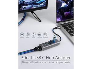 TWOPAN USB C Hub HDMI 4K, 5-in-1 USB C to USB Hub 4 Ports, USB Hub Multiport Adapter, USB C Splitter for Laptop, New iMac 24" 2021, MacBook Pro/Air, iPad Pro , Chromebook, Pixelbook, Yoga, XPS TWOPAN USB C Hub HDMI 4K, 5-in-1 USB C to USB Hub 4 Ports, USB Hub Multiport Adapter, USB C Splitter for Laptop, New iMac 24" 2021, MacBook Pro/Air, iPad Pro , Chromebook, Pixelbook, Yoga, XPS