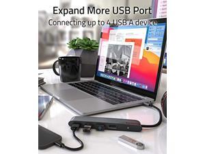 USB C to USB Hub 4 Ports, Syntech Type C to USB 3.0 Hub with a USB C to USB Adapter, Thunderbolt 3 to USB Hub Compatible with MacBook Pro 2020/2019, iPad Pro 2021, iMac 2021, Samsung, Chromebook USB C to USB Hub 4 Ports, Syntech Type C to USB 3.0 Hub with a USB C to USB Adapter, Thunderbolt 3 to USB Hub Compatible with MacBook Pro 2020/2019, iPad Pro 2021, iMac 2021, Samsung, Chromebook
