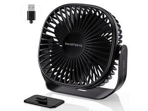 SmartDevil Small USB Desk Fan, 3 Speeds Portable Personal Desktop Table Fan with Pasteable Hook, Dual 360 Adjustment Mini Fan, Quiet Operation, for Home Office Car Outdoor Travel (Black) SmartDevil Small USB Desk Fan, 3 Speeds Portable Personal Desktop Table Fan with Pasteable Hook, Dual 360 Adjustment Mini Fan, Quiet Operation, for Home Office Car Outdoor Travel (Black)