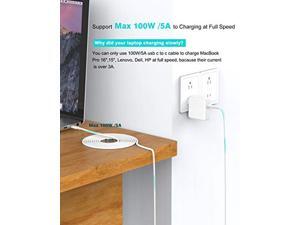 100W/5A USB C to C Charging Cable, Cord Compatible with MacBook Pro 16, 15, 13 inch, New Air 2020/2019/2018, USBC iPad Pro 12.9/11, Pixel 2/3/4 XL, USB C Charger, USB-IF Certified 6.6ft 100W/5A USB C to C Charging Cable, Cord Compatible with MacBook Pro 16, 15, 13 inch, New Air 2020/2019/2018, USBC iPad Pro 12.9/11, Pixel 2/3/4 XL, USB C Charger, USB-IF Certified 6.6ft