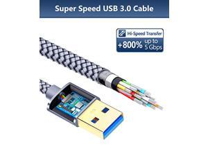 USB 3.0 A to A Male Cable, JSAUX USB to USB Cable 2 Pack(3.3ft+6.6ft) USB Male to Male Cable Double End USB Cord with Gold-Plated Connector for Hard Drive Enclosures, DVD Player, Laptop Cooler (Grey) USB 3.0 A to A Male Cable, JSAUX USB to USB Cable 2 Pack(3.3ft+6.6ft) USB Male to Male Cable Double End USB Cord with Gold-Plated Connector for Hard Drive Enclosures, DVD Player, Laptop Cooler (Grey)