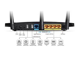 TP-LINK Archer C7 AC1750 Dual Band Wireless AC Gigabit Router, 2.4GHz 450Mbps+5Ghz 1300Mbps, 2 USB Port, IPv6, Guest Network (Renewed) TP-LINK Archer C7 AC1750 Dual Band Wireless AC Gigabit Router, 2.4GHz 450Mbps+5Ghz 1300Mbps, 2 USB Port, IPv6, Guest Network (Renewed)