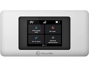 GlocalMe DuoTurbo 4G LTE Mobile Hotspot, Wireless Pocket WiFi Device for Home or Travel in 140+ Countries, No SIM Card Needed, Smart Local Network Auto-Selection, with US 8GB & Global 1GB Data, White GlocalMe DuoTurbo 4G LTE Mobile Hotspot, Wireless Pocket WiFi Device for Home or Travel in 140+ Countries, No SIM Card Needed, Smart Local Network Auto-Selection, with US 8GB & Global 1GB Data, White