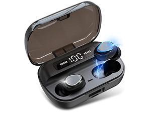 Wireless Earbuds, Bluetooth 5.1 Headphones with 3500mAh Charging Case in-Ear HiFi Stereo Bluetooth Earbuds, Built-in Mic Noise Cancelling Wireless Earphones, IPX7 Waterproof Headphones for Sport, Work