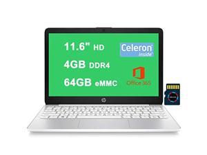 HP Stream 11 Premium Laptop Computer I 11.6" Diagonal HD SVA Anti-Glare Display I Intel Celeron N4000 I 4GB DDR4 64GB eMMC I USB-C WiFi5 Office365 Win10 White + 32GB MicroSD Card