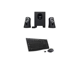 Logitech Z313 Speaker System Bundle with Logitech MK270 Wireless Keyboard and Mouse Combo - Keyboard and Mouse Included, 2.4GHz Dropout-Free Connection, Long Battery Life (Frustration-Free Packaging)