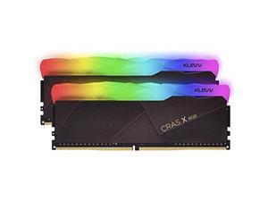 KLEVV CRAS X RGB 16GB (2 x 8GB) DDR4 Gaming UDIMM 3200MHz CL16 SK Hynix Chips 288 Pin Desk Ram Memory (KD48GU880-32A160X)