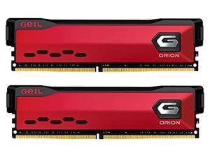 GeIL 16GB (2 x 8GB Orion AMD Edition DDR4 PC4-28800 3600 MHz 288-Pin Intel XMP 2.0 Desktop Memory Model GAOR416GB3600C18BDC