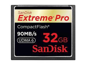 SanDisk 32GB Extreme Pro CF memory card - UDMA 90MB/s 600x (SDCFXP-032G-A91, US Retail Package)