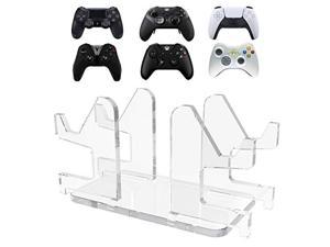 Linkidea Game Controller Stand Holder Compatible with PS5 / PS4 / PS3 / Xbox One, S, X, 360 / Xbox Elite / Switch, 4 to 1 Game Bracket Manual Splicing Controller Organizer with Base