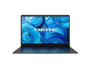 DERE Laptop Windows 10 15.6" Laptop Computer with Full Size Keyboard 12GB DDR4, 512GB SSD, Intel Celeron N5095 CPU, Up to 2.9Ghz 1920x1080 FHD Display 5G WiFi USB 3.0 Type C MBOOK M10 Laptops Black