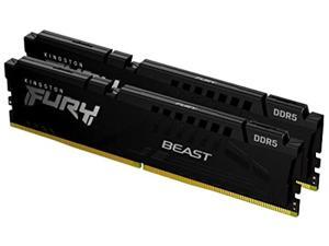 Kingston Fury Beast Black 16GB 6000MT/s DDR5 CL40 XMP 3.0 Ready Computer Memory (Kit of 2) KF560C40BBK2-16