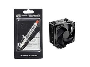 Cooler Master High Performance Thermal Paste - (HTK-002-U1) AND Cooler Master RR-212S-20PK-R1 Hyper 212 Black Edition CPU Air Cooler 4 Direct Contact Heat pipes 120mm Silencio Fan