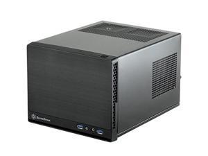 SilverStone Technology Ultra Compact Mini-ITX Computer Case with Solid Front Panel Black (SST-SG13B-Q-USA)