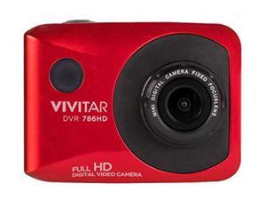 Vivitar DVR786HD 1080p HD Waterproof Action Video Camera Camcorder Digital Camera, 4X Digital Zoom, Remote, Helmet & Bike Mounts, Micro SD Card, Cameras for Photography, Camera for Kids, Adults, Red