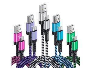 Type C Charger Cable,[ 5 Pack, 3ft 3 ft 6ft 6ft 10 ft, 90 Degree ], 3A Android Phone Cord Fast Charging for Samsung Galaxy A12, A13,A01, S22,S21 FE 5G,S20,S10 A20,A50,Z Flip 3,Z Fold 3,20