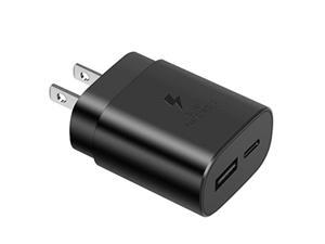 USB C Wall Charger,25W Super Fast Charger Dual Port Fast Charging for Samsung Galaxy S21/S21Ultra/S21+/S20/S20Ultra/Note20/Note 20Ultra/Note 10/Note10+/Z Fold 3/Z Flip 3/iPad Pro 12.9/11