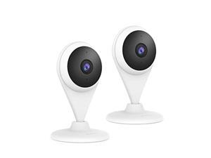 360 AC1C Indoor Security Camera, 2K Home Camera with [Advanced AI Algorithms], Human and Motion Detection, Light Color Night Vision, Activity Zones, Cloud&Local Storage,5G Not Compatible - 2 Packs