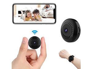 Mini WiFi Spy Camera 1080P,Small Portable Wireless Hidden Spy Cam Audio and Video Recording Live Feed,Home Security Nanny Camera/Auto Night Vision/ Motion Activated Alarm(2021 Upgraded Phone APP)