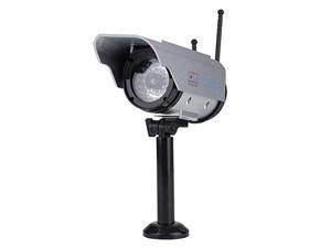 Solar Power Dummy Camera, Outdoor Fake Security Home CCTV Adjustable Camera LED Light Waterproof