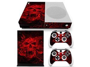 UUShop Protective Vinyl Skin Stickers for Microsoft Xbox One S with Two Free Wireless Controller Decals Nebula Starry 