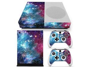 Vanknight Xbox One S Slim Console Remote Controllers Skin Set Vinyl Skin Decals Stciker Cover for Xbox One Slim XB1 S Console 