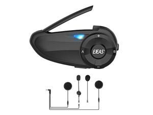 Bluetooth 5.0 Simple Installation Without Tools Long Life Waterproof 1200 mAh Lithium Battery KUQIBAO，Motorcycle Helmet Bluetooth Headset 