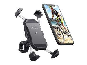 Avolare Bike Phone Mount, Anti Shake Cell Phone Mount, 360degRotation Bicycle Phone Holder with Stainless Steel Arm, Motorcycle Cell Phone Holder for iPhone Samsung Galaxy Between 5.5 and 6.5 inches