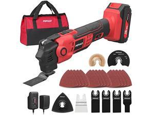 AOBEN 21V Cordless Oscillating Multi-Tool Kit, 22000 OPM 4.5deg Angle Oscillating  Tool Li-ion Battery Powered, with 18pcs Accessories for Cutting, Sanding  and Grinding - Newegg.com