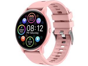 Smart Watch for Women, Fitness Tracker Watches for Android/iOS Phones, IP68 Waterproof HD Touch Screen Smartwatch, Smart Notification, Activity Tracker with Sleep Heart Rate Monitor, Pedometer, Pink