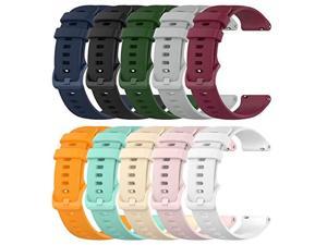 FitTurn 20MM Colorful Silicone Watch Band Straps Compatible with Michael Kors Access Gen 4 MKGO/MKGO Gen 5E 43mm Smart Watch -Replacement Accessory Bracelet Watch Bands for MK Access Gen 5 Lexington
